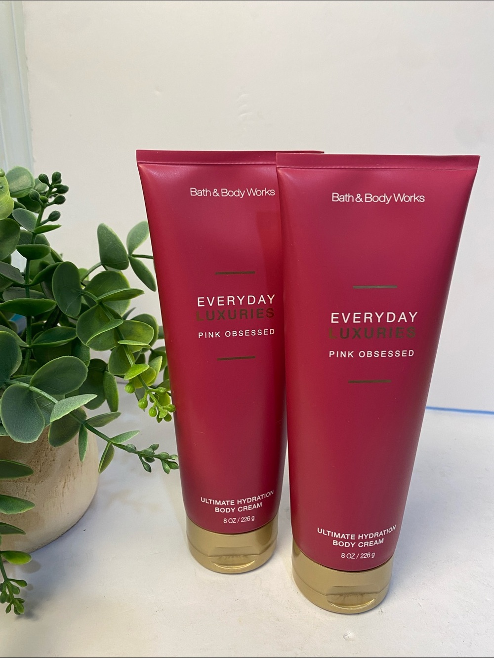 "Pink Obsessed” Bath & Body Works 2 New Ultimate Hydration Body Creams